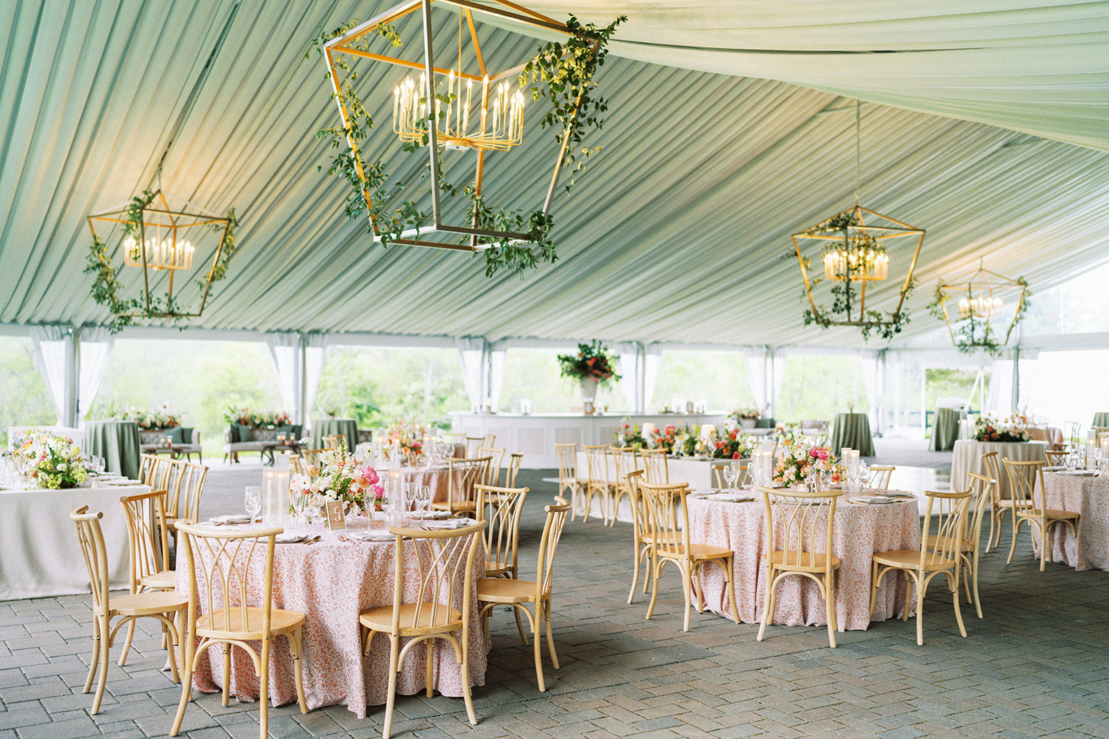 Gold Frame Chandelier