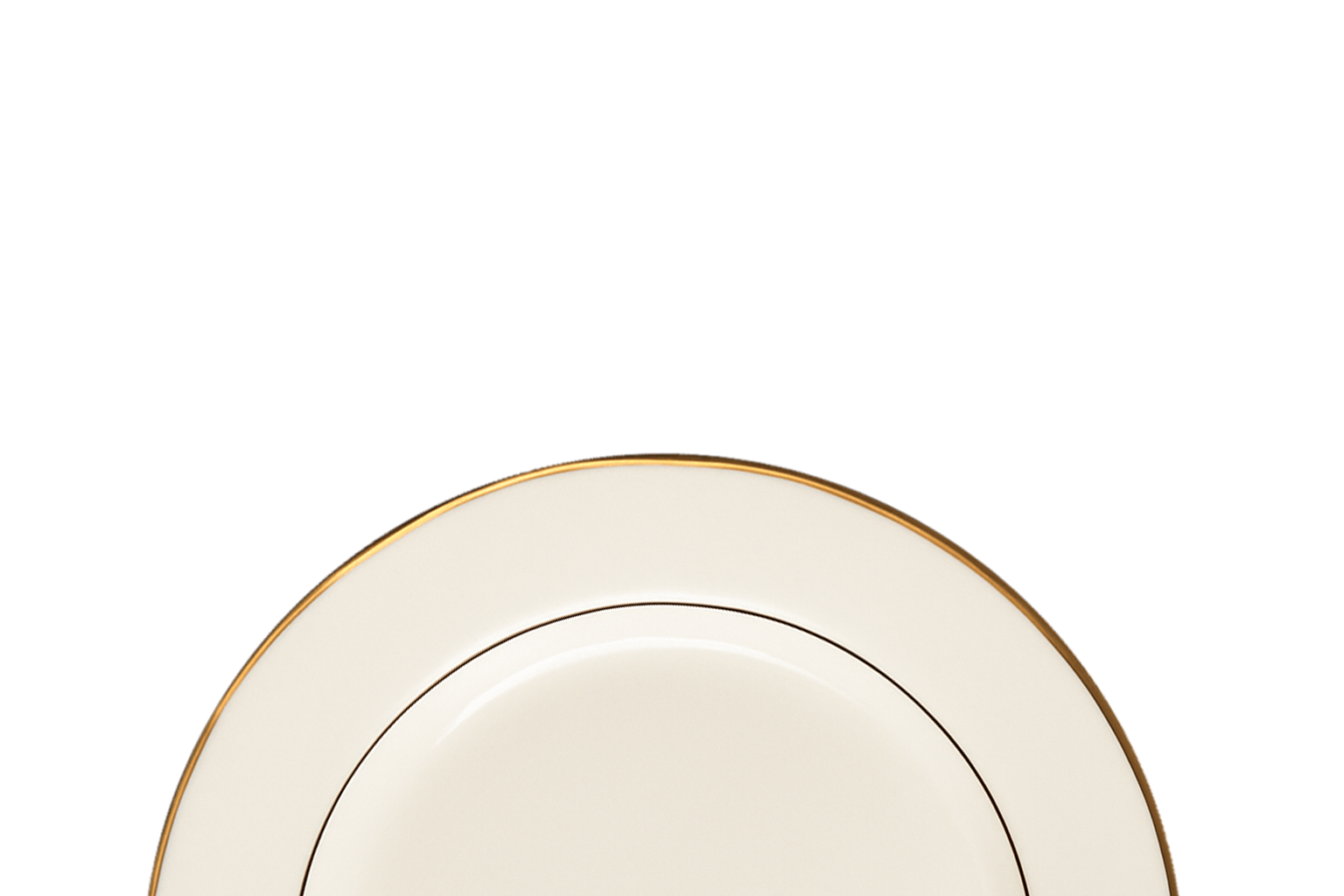 Ivory with Gold Band