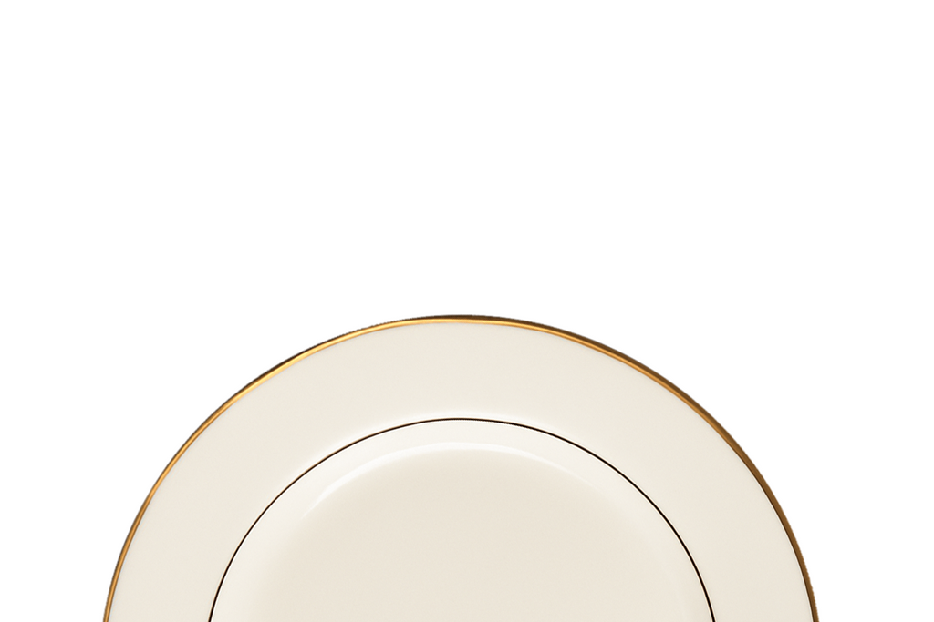 Ivory with Gold Band