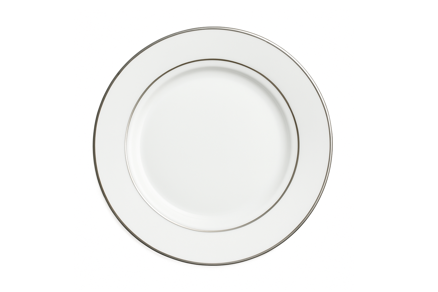 White with Platinum Band