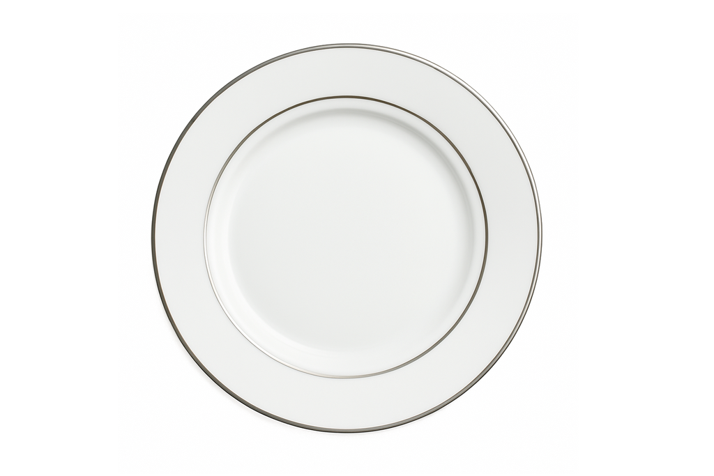 White with Platinum Band