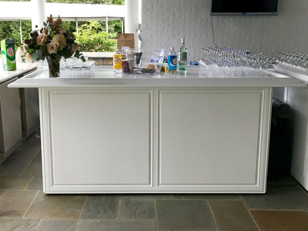 White Wooden Front Bar